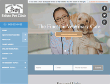 Tablet Screenshot of edistopetclinic.com